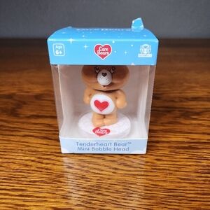 Care Bears Tenderheart Bear Mini Bobble Head - Brown with Red Heart
